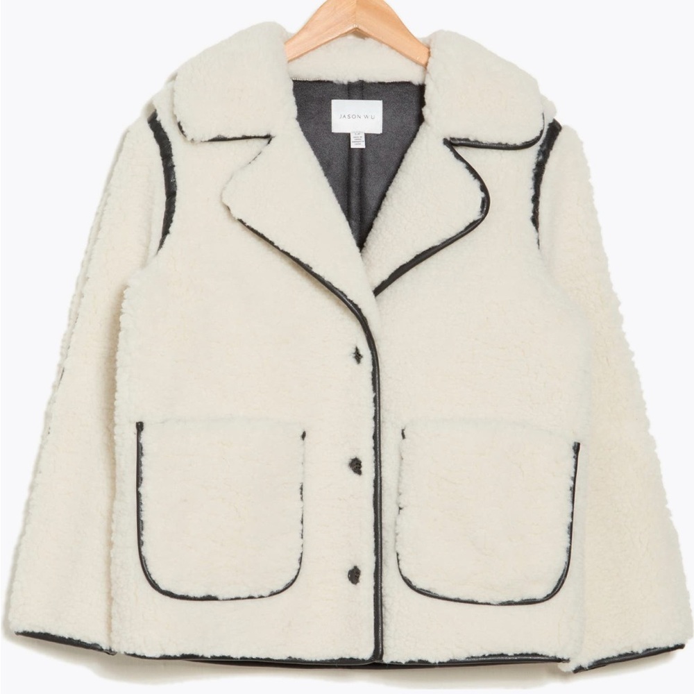 NWT ❤️ Jason Wu - White Faux Shearling Coat - MSRP $158